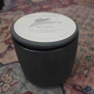 Casaluna Revive 2 Wick Candle Coconut Soy Wax Blend Sea Salt Marine 15oz